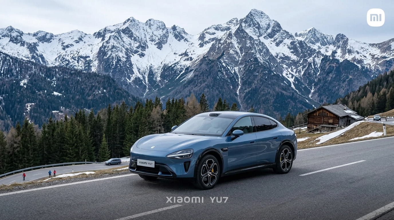 Alpine passes, cold-weather data — Xiaomi YU7 on the Oman to Norway expedition